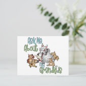 Goat Grand Kinder - Grandma Briefkaart (Staand voorkant)