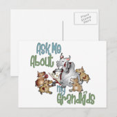 Goat Grand Kinder - Grandma Briefkaart (Voorkant / Achterkant)