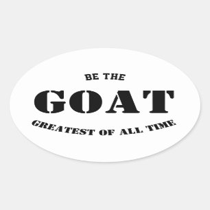 GOAT - GROOTSTE aller tijden Ovale Sticker