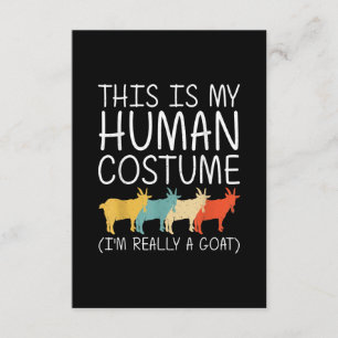 Goat Halloween Human Costume Informatiekaartje