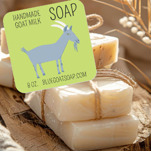 GOAT Handmade Gift Soaps Lotion Snoep CUSTOM Vierkante Sticker