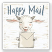Goat, Happy Mail, Sticker (Voorkant)