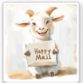 Goat, Happy Mail, Sticker (Voorkant)