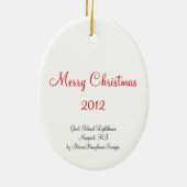 Goat Island Lighthouse Ornament (Achterkant)