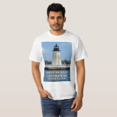 Goat Island Lighthouse, Rhode Island T-Shirt (Voorkant volledig)