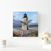 Goat Island Lighthouse, Rhode Island Vierkante Klok (Huis)