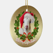 GOAT LaMancha Enfant Santa Hat Noël Ornement (Droite)
