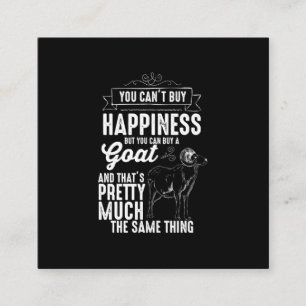 Goat Lover je mag geluk niet kopen Vierkante Visitekaartje