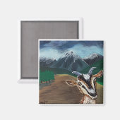 GOAT MOUNTAIN MAGNET MAGNEET (Voorkant / Achterkant)