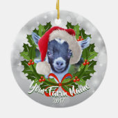 GOAT Pygmy Enfant Père Noël Ornement de Noël (Dos)