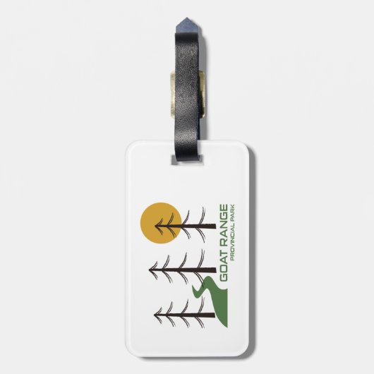Goat Range Provincial Park Trail Bagagelabel (Achterkant verticaal)