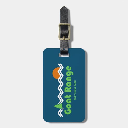 Goat Range Provinciale Park Retro Bagagelabel (Voorkant verticaal)