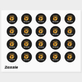 Goat Shotgun Scary Halloween Ronde Sticker (Vel)