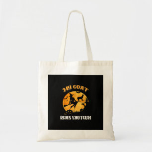 Goat Shotgun Scary Halloween Tote Bag