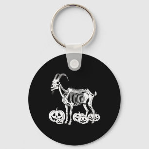 Goat Skeleton Verjaardag Halloween Mannen Vrouwen Sleutelhanger