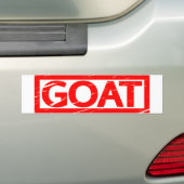GOAT Stamp Bumpersticker (Op auto)