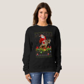 Goat Ugly Santa Riding Goat Christmas Trui (Voorkant volledig)