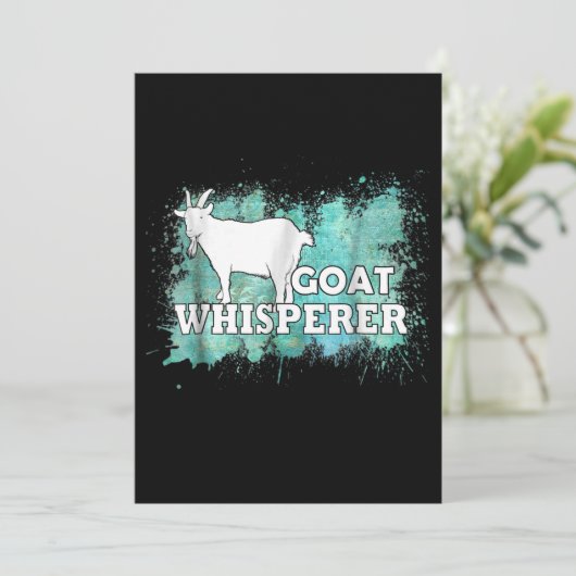 Goat Whisperer Goats Farmer Kaart (Staand voorkant)