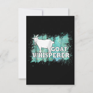 Goat Whisperer Goats Farmer RSVP Kaartje