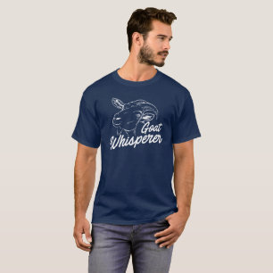 Goat Whisperer met geïllustreerde geit T-shirt
