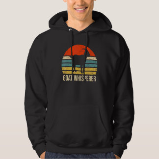 Goat Whisperer Retro Distressed Goat Farmer Boerde Hoodie