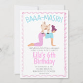 Goat Yoga Birthday Invitation (Devant)