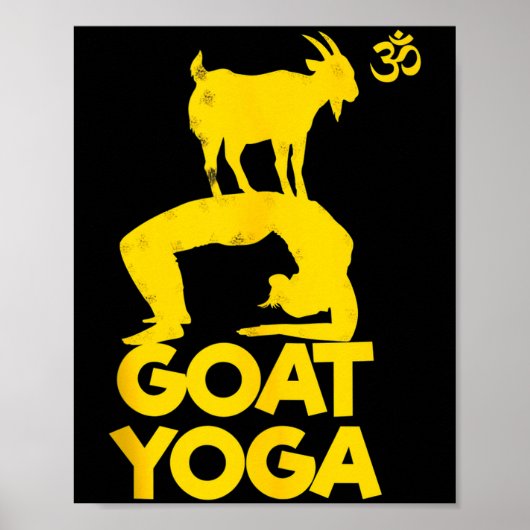 Goat Yoga Namaste Om Ying Yang Balance Yoga New Ma Poster (Voorkant)