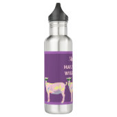 Goat Yoga Pastels Funny gepersonaliseerd met naam Waterfles (Links)