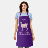 Goat Yoga Pastels grappiger dan koken Schort (Gedragen)