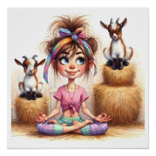 GOAT YOGA PERFECT POSTER