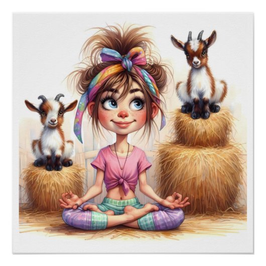 GOAT YOGA PERFECT POSTER (Voorkant)