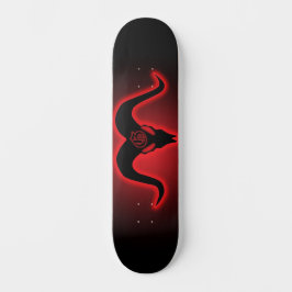 Goatamenties Goatskull Silhouet Skateboard