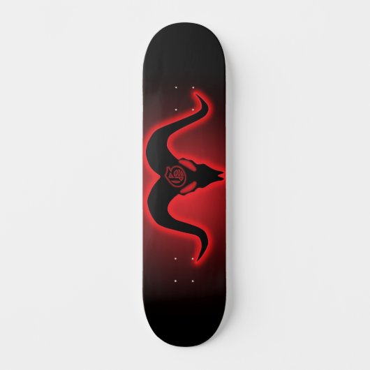 Goatamenties Goatskull Silhouet Skateboard (Voorkant)
