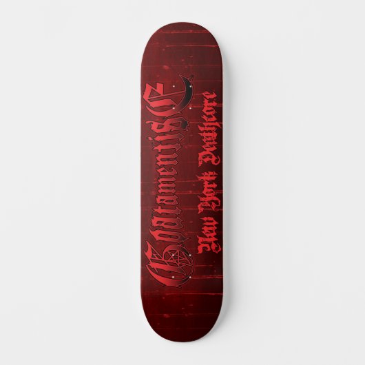 Goatamentise New York Deathcore Skateboard (Voorkant)