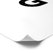 Goatea Funny Goat Tea Pun Poster (Hoek)