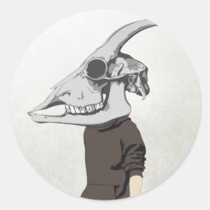 goathead ronde sticker