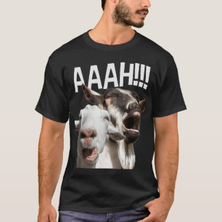 Goats AAAAH!!! Funny Crazy Goat Lover Pri T-shirt