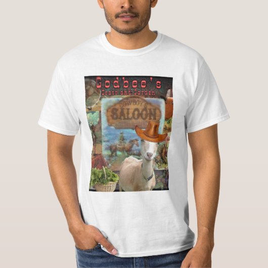 Goats and Garden T-Shirt van Godbee (Voorkant)