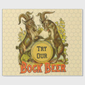 Goats Bock Beer Adverteren Cadeaupapier (Vlak)