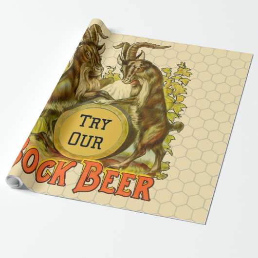 Goats Bock Beer Adverteren Cadeaupapier (Uitgerold)