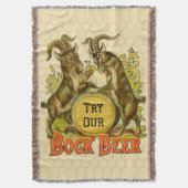 Goats Bock Beer Adverteren Deken (Voorkant Verticaal)