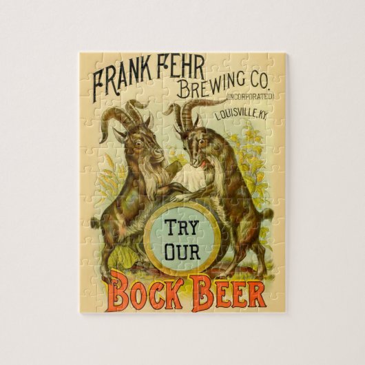 Goats Bock Beer Adverteren Legpuzzel (Verticaal)