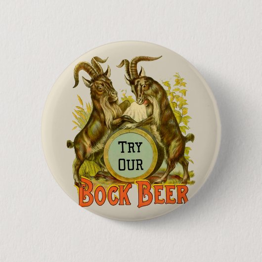 Goats Bock Beer Adverteren Ronde Button 5,7 Cm (Voorkant)