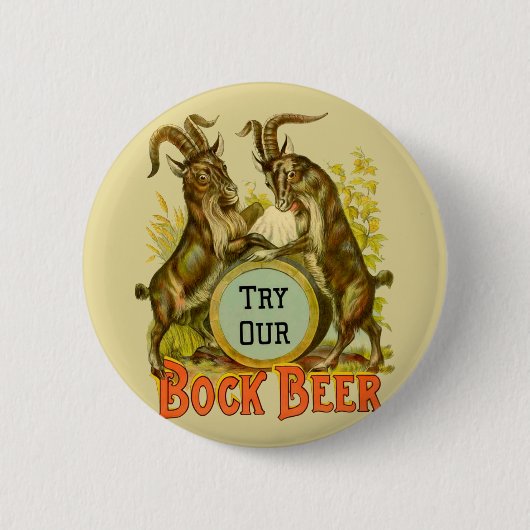 Goats Bock Beer Adverteren Ronde Button 5,7 Cm (Voorkant)