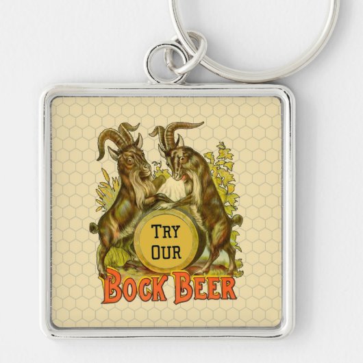 Goats Bock Beer Adverteren Sleutelhanger (Voorkant)