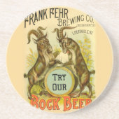 Goats Bock Beer Adverteren Zandsteen Onderzetter (Voorkant)