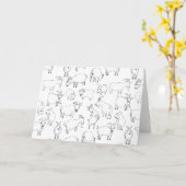 Goats Playing – Transparant (kies je eigen) Kaart (Gele Bloem)