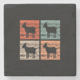 Goats Retro Stenen Onderzetter