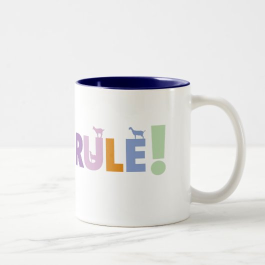 GOATSRULE.CR - Gepersonaliseerd Tweekleurige Koffiemok (Rechts)
