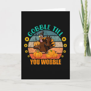 Gobble Family Kinder Matching Thanksgiving Pajama Kaart